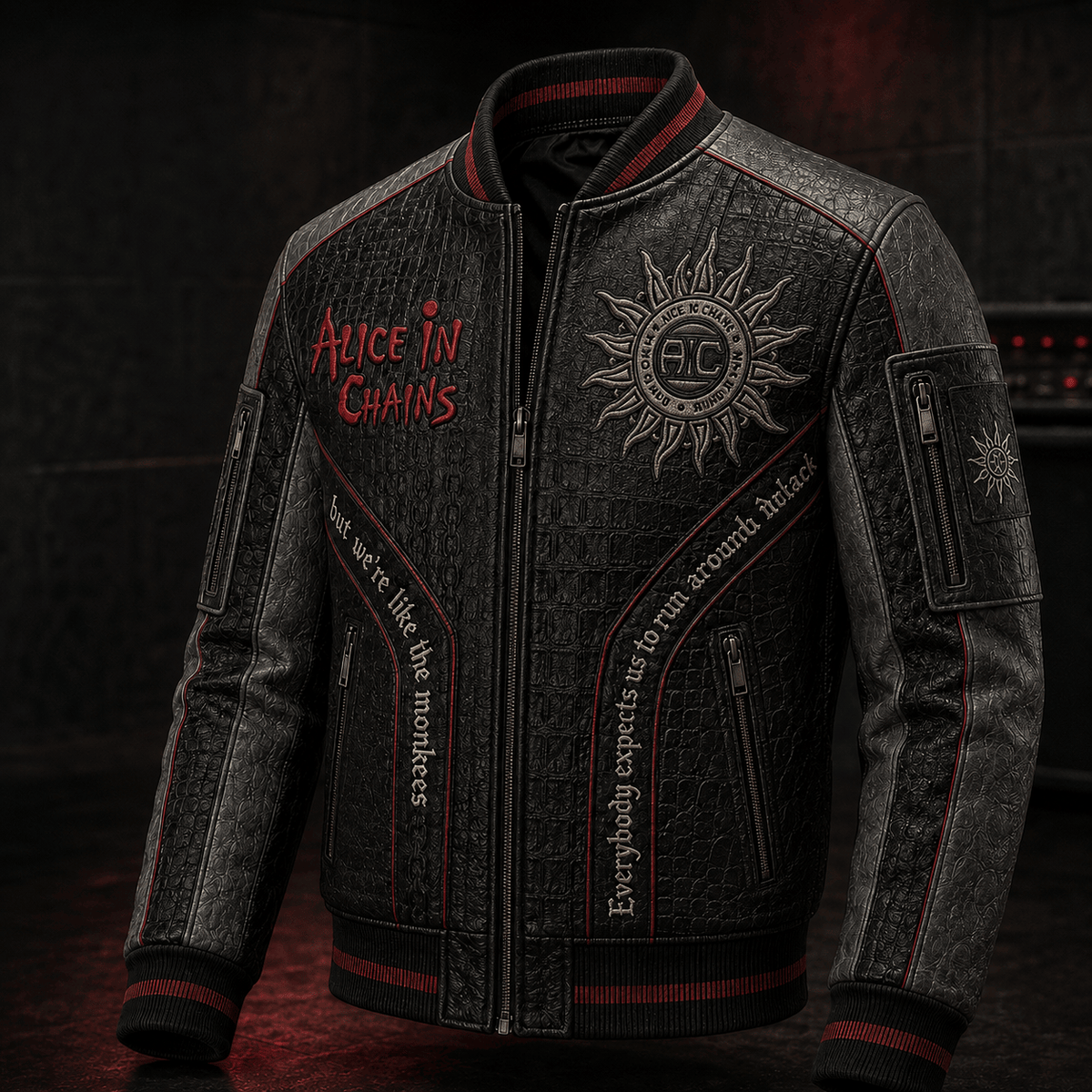 Premium ALC Leather Zipper Jacket PVNA
