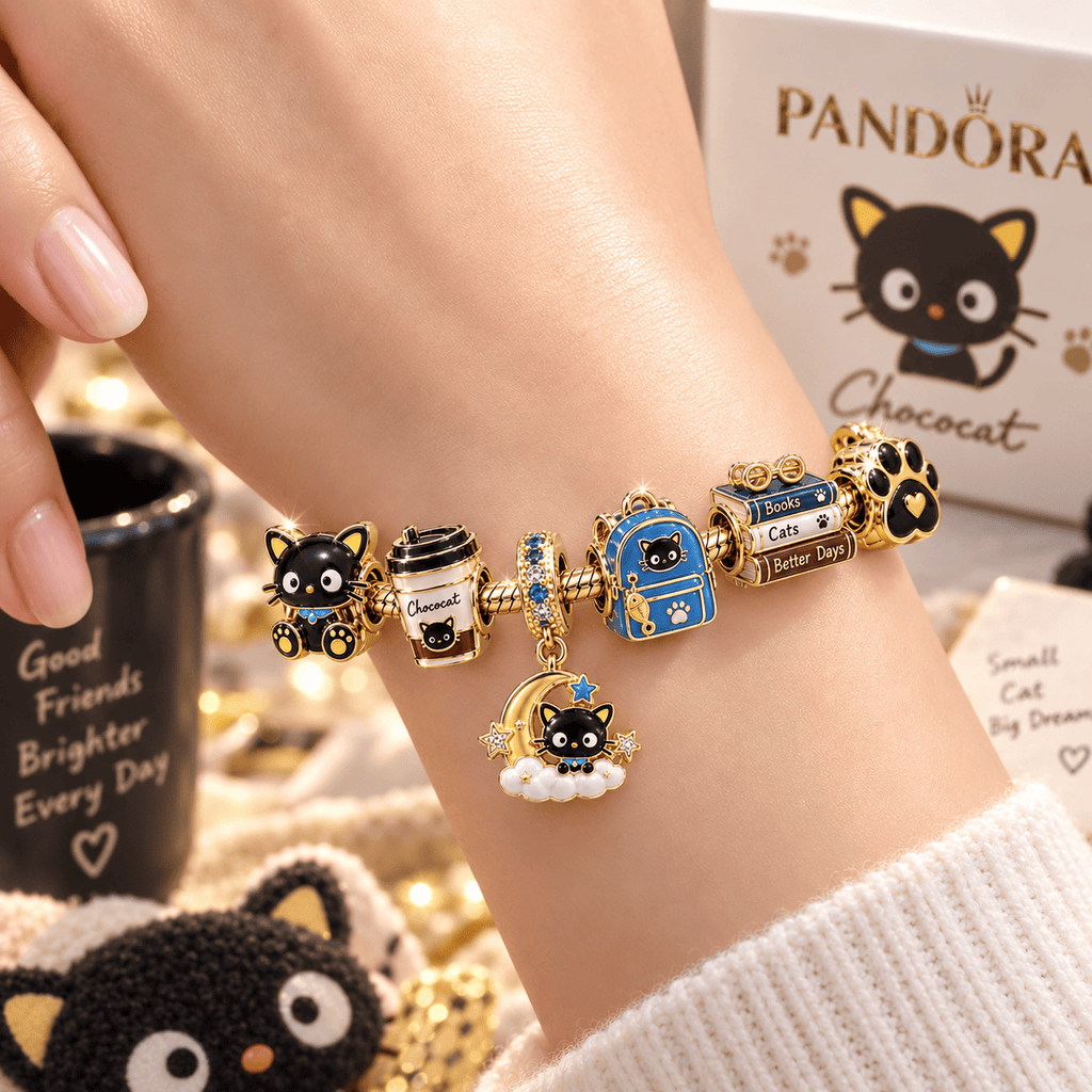 CCAT Gold Charm Bracelet Set VTH