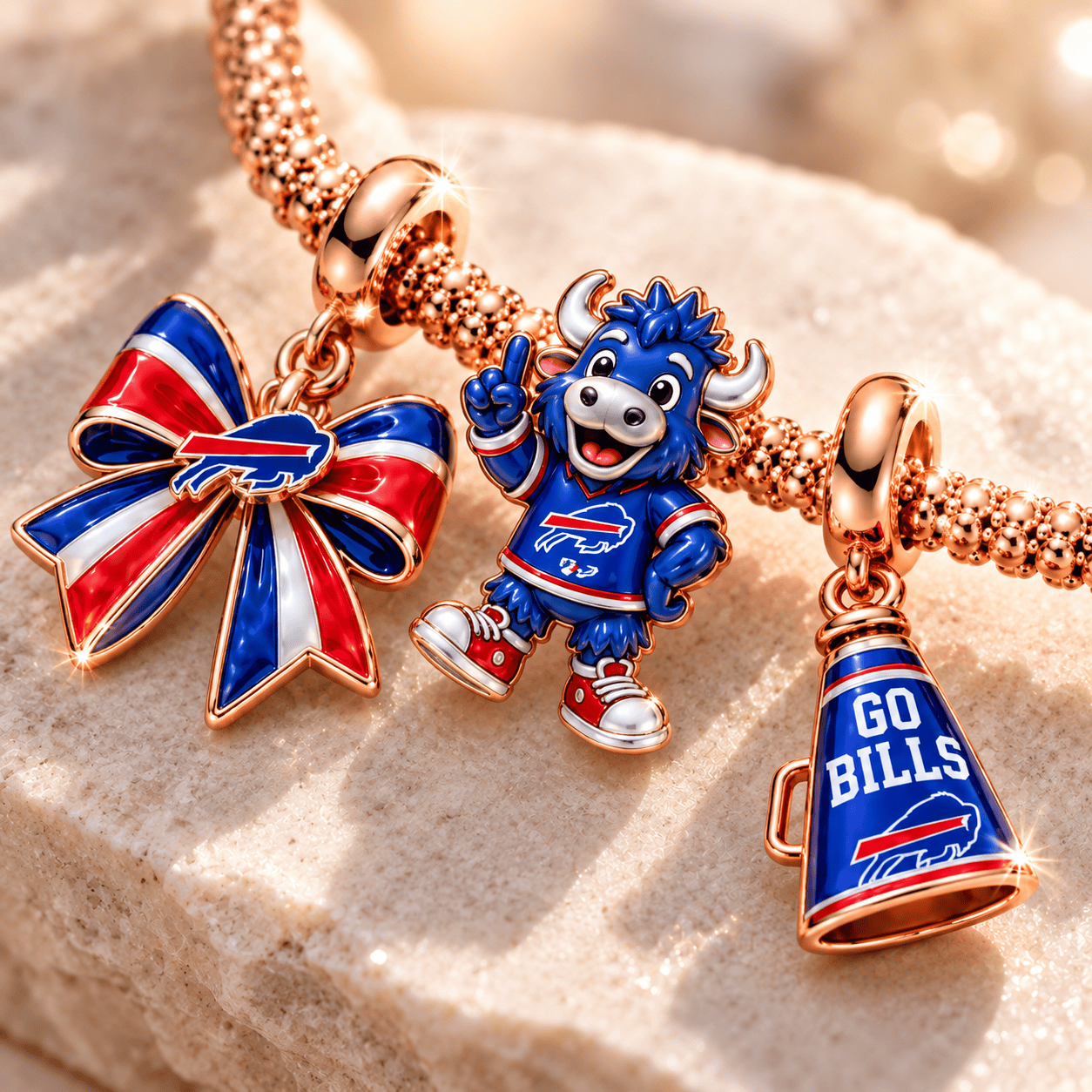 BFBL Rose Gold Charm Bracelet Set TTTT