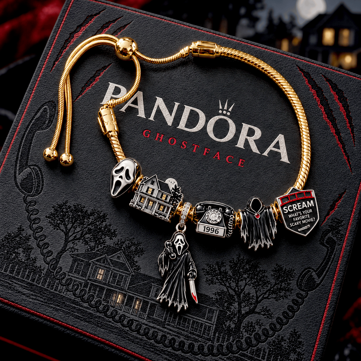 SCRE Silver Charm Bracelet Set NTVA