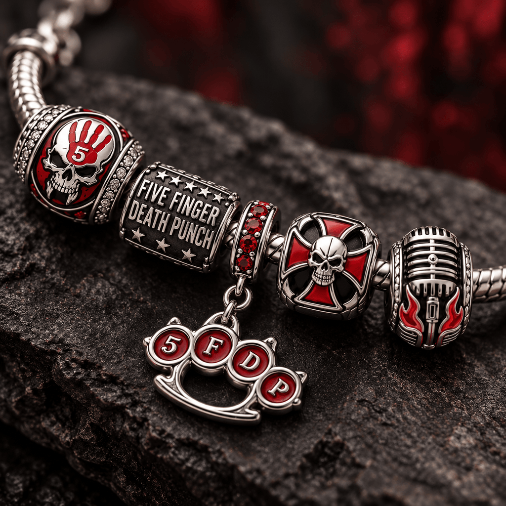 FFDP Silver Charm Bracelet Set PTT