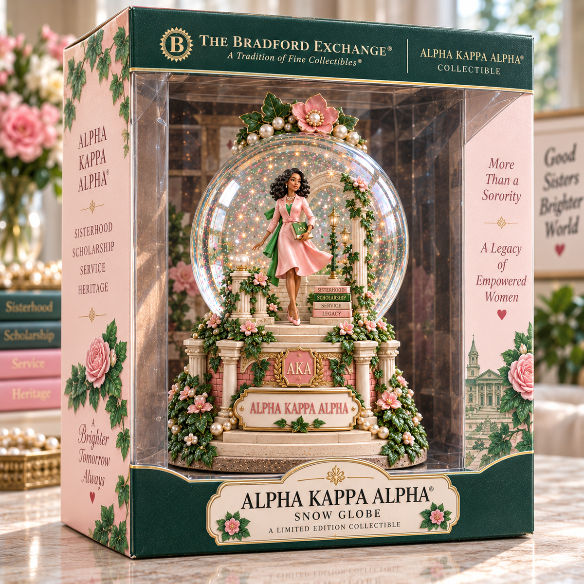 AKA Premium Sculpted Collector Water Globe NTNA