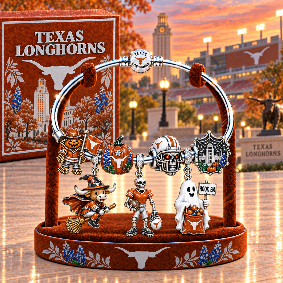 TLH Silver Charm Bracelet Set TMH